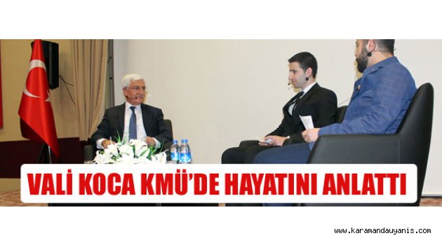 VALİ'DEN ÜNİVERSİTEDE SÖYLEŞİ