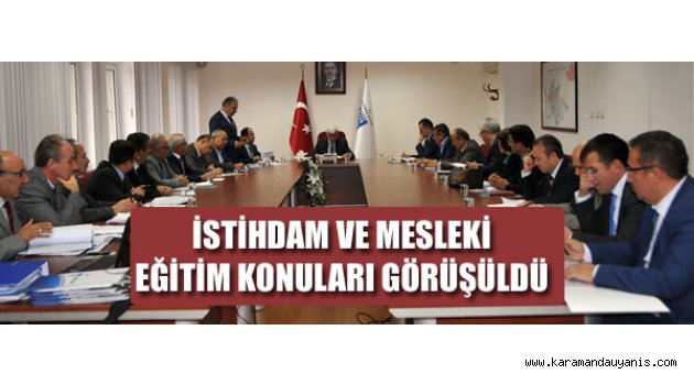 VALİLİK'DE TOPLANTI