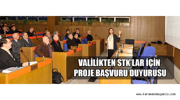 VALİLİKTEN STK’LAR İÇİN PROJE BAŞVURU DUYURUSU