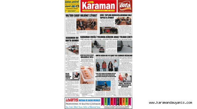 YENİ KARAMAN GAZETESİ..