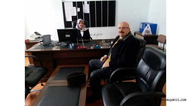 YENİ MÜDÜRE TEBRİK ZİYARETİ