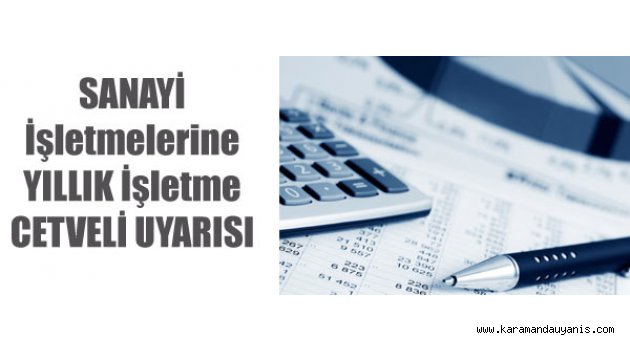 Yıllık İşletme Cetveli