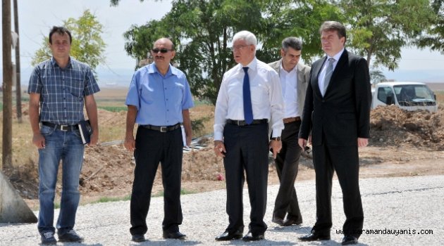 Yol Çalışmalarını İnceledi