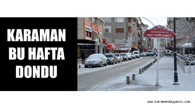 Yollar ve kaldırımlar buz tutarken, çeşmeler dondu.