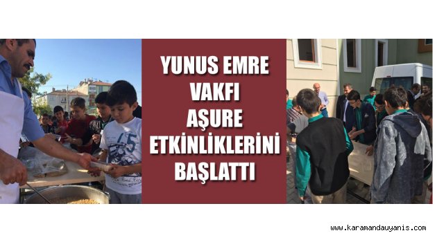 YUNUS EMRE VAKFI'NDAN AŞURE