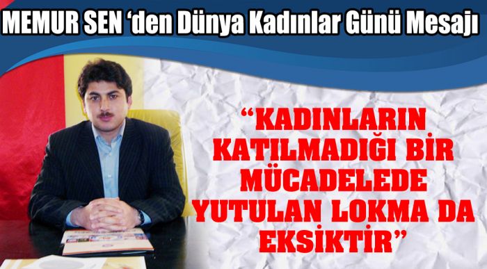 Yunus Özdemir, 8 Mart Dünya Kadınlar Günü