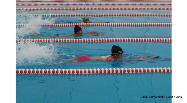 YÜZME EĞİTİMLERİ DEVAM EDİYOR