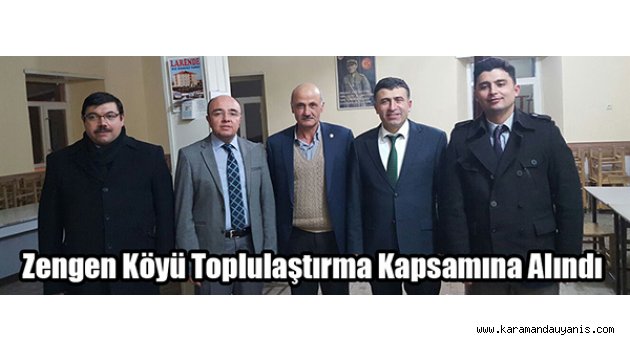 Zengen Köyü Toplulaştırma Kapsamına Alındı
