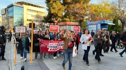 CHP Karaman Kadın Kolları'ndan 'Boş Tencere' Eylemi