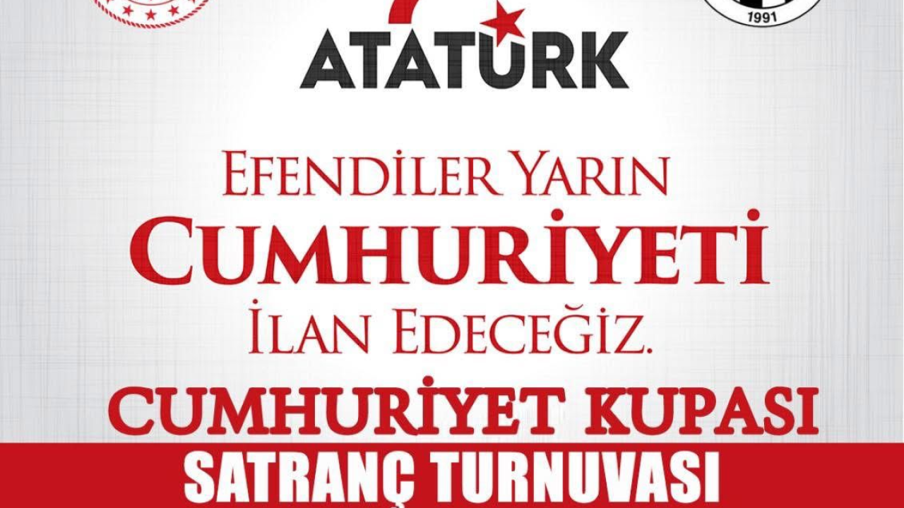 Cumhuriyet Kupası Satranç Turnuvası Düzenlenecek
