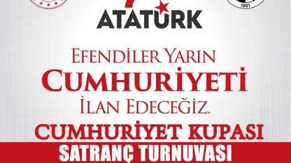 Cumhuriyet Kupası Satranç Turnuvası Düzenlenecek