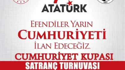 Cumhuriyet Kupası Satranç Turnuvası Düzenlenecek