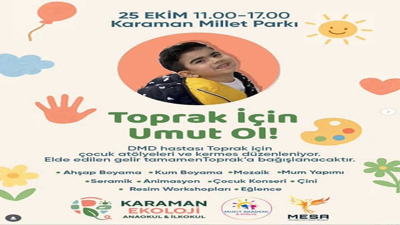 DMD Hastası Toprak için Millet Parkı’nda umut buluşması