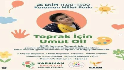 DMD Hastası Toprak için Millet Parkı’nda umut buluşması