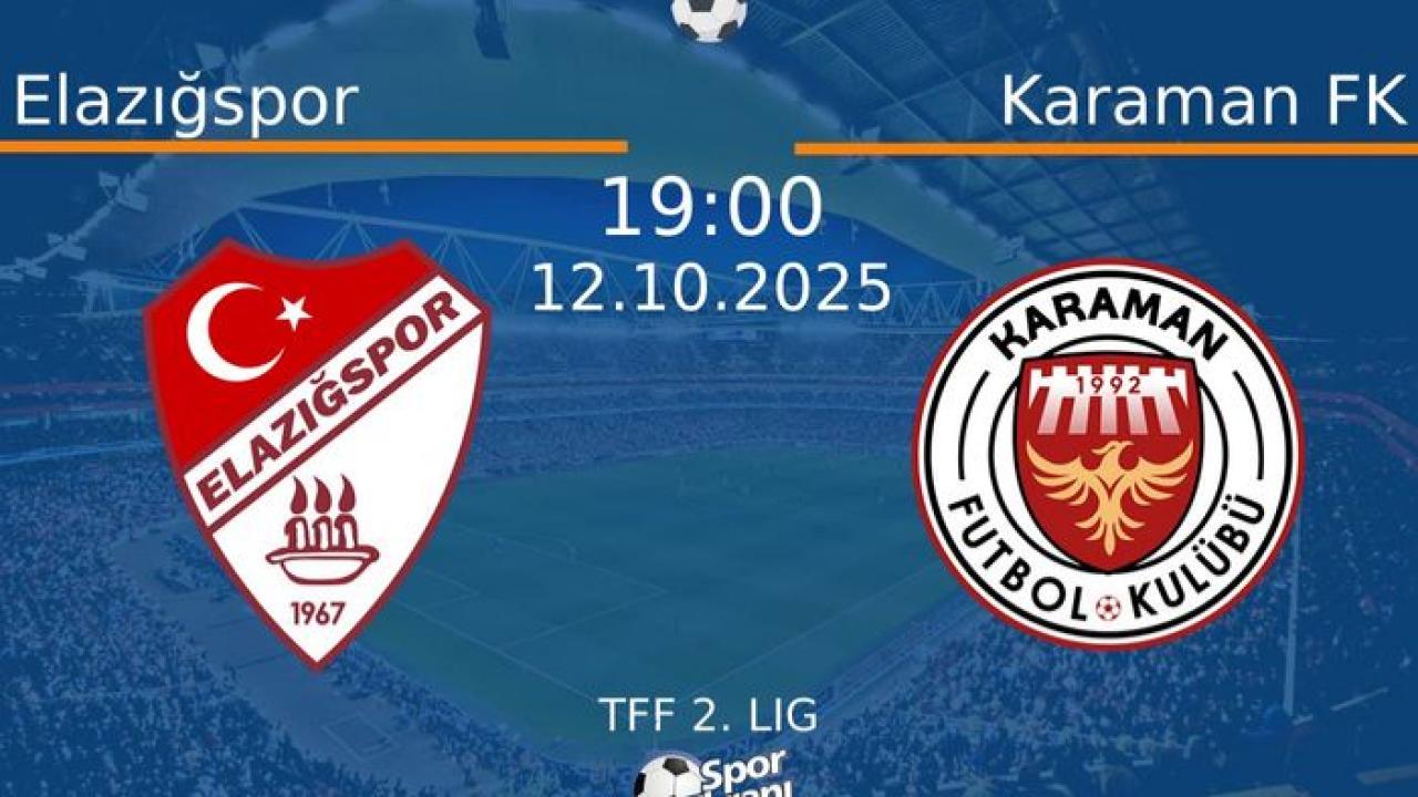 Elazığspor-Karaman FK Maçı Canlı Yayınlanacak