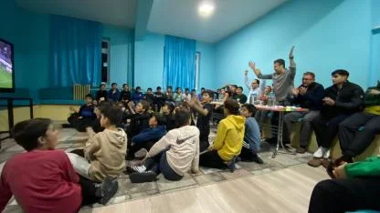 Göktepe Yatılı Bölge Ortaokulunda Milli Maç Heyecanı
