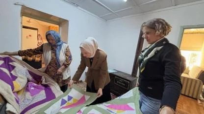 Halk Eğitim Merkezi Kursiyerleri Kaymakamı ağırladı