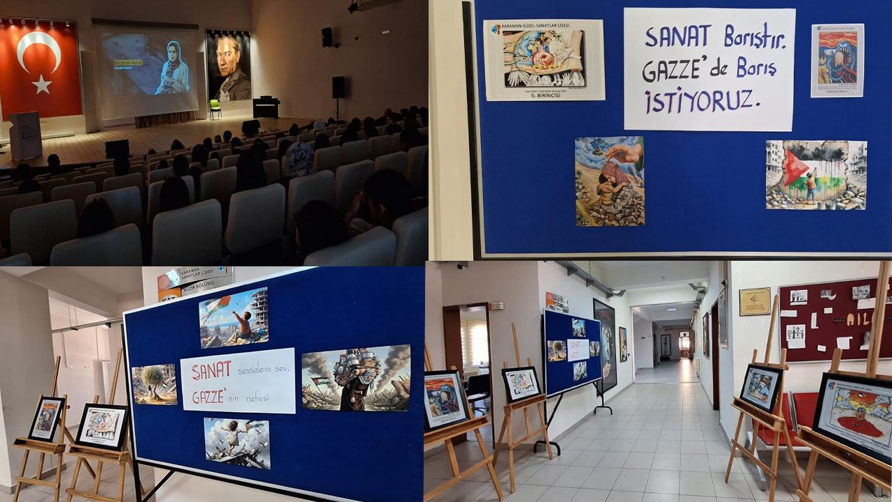 Karaman G.S. Lisesi’nden Filistin’e Destek Ve Farkındalık Etkinliği