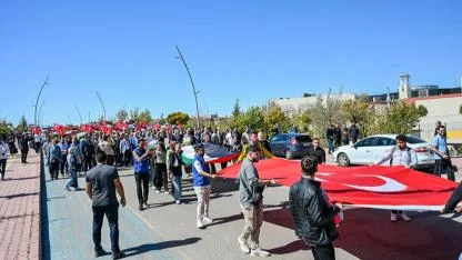 Karaman'da Öğrenciler Filistin'e Destek İçin Yürüdü