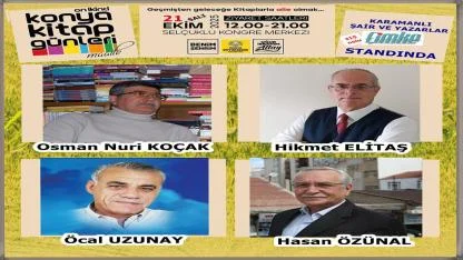 Karamanlı Yazarlar Ve Şairler Konya Kitap Fuarına Katılıyor