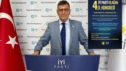 İYİ Parti 4. İl Kongresi 25 Ekim 2025 Cumartesi Günü Yapılacak