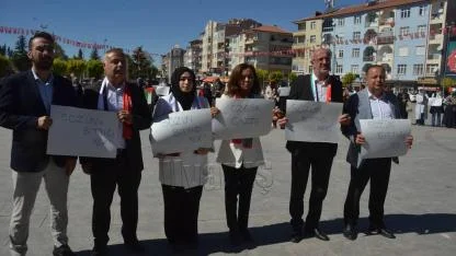AK Parti Kadın Kolları'ndan "Gazze İçin Sessiz Çığlık" Etkinliği