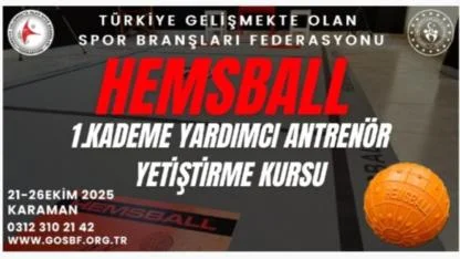 Karaman’da Hemsball Antrenör Yetiştirme Kursu Düzenlenecek