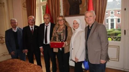 Karamanlılar Federasyonu’ndan Lahey Büyükelçisi Fatma Ceren Yazgan’a Ziyaret