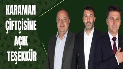 Yönetimden Çiftçilere Açık Teşekkür
