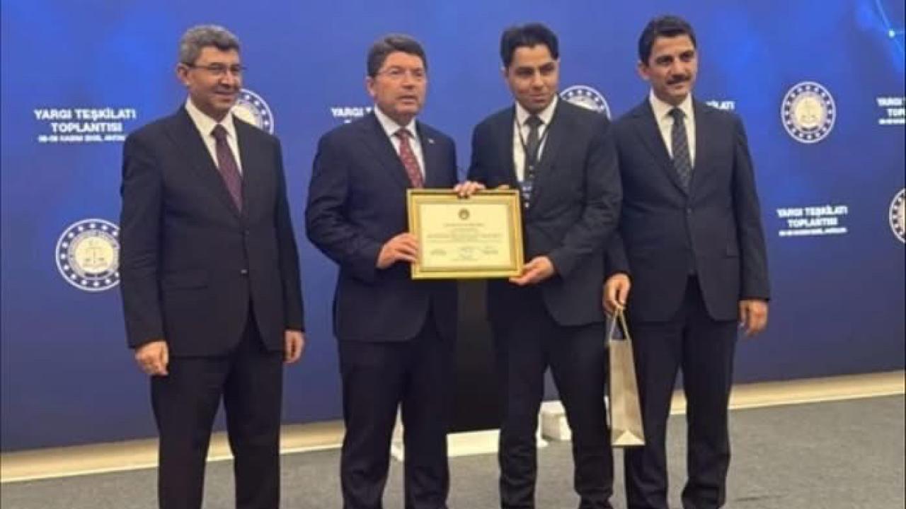 Karaman Yargısına başarı ödülü