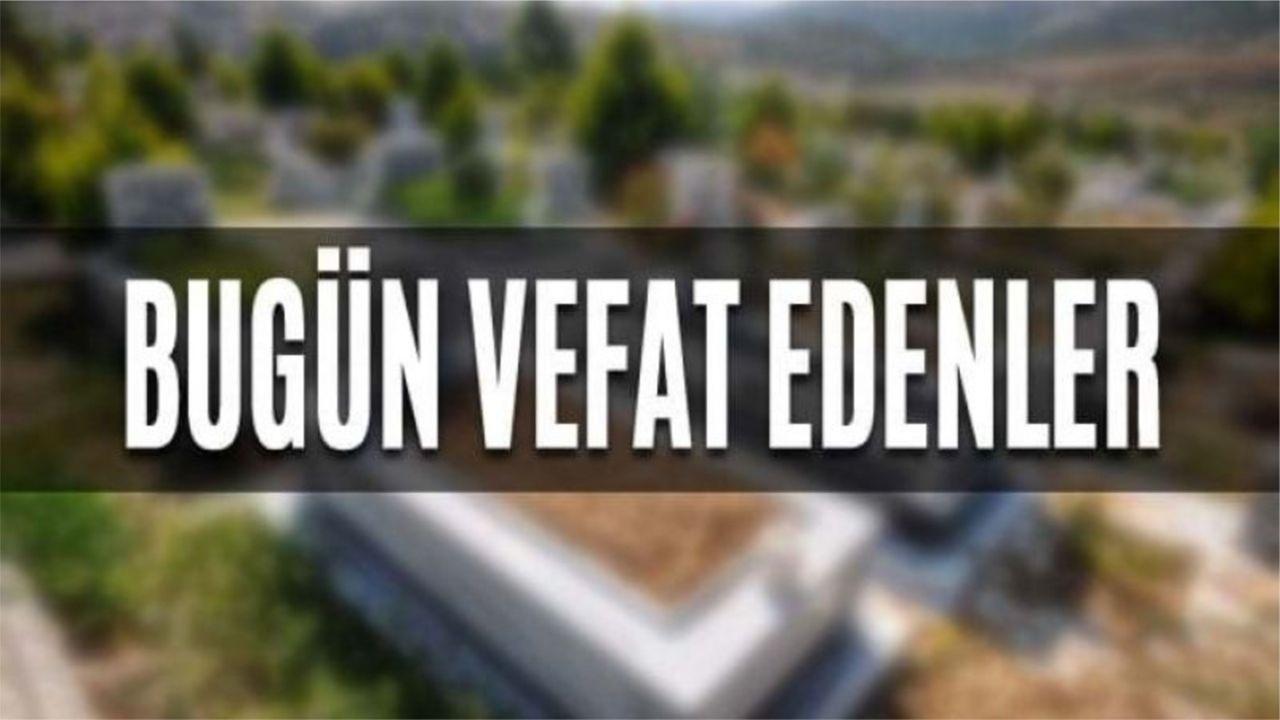 Karaman&#039;da 7 Kasım Cuma günü vefat edenler