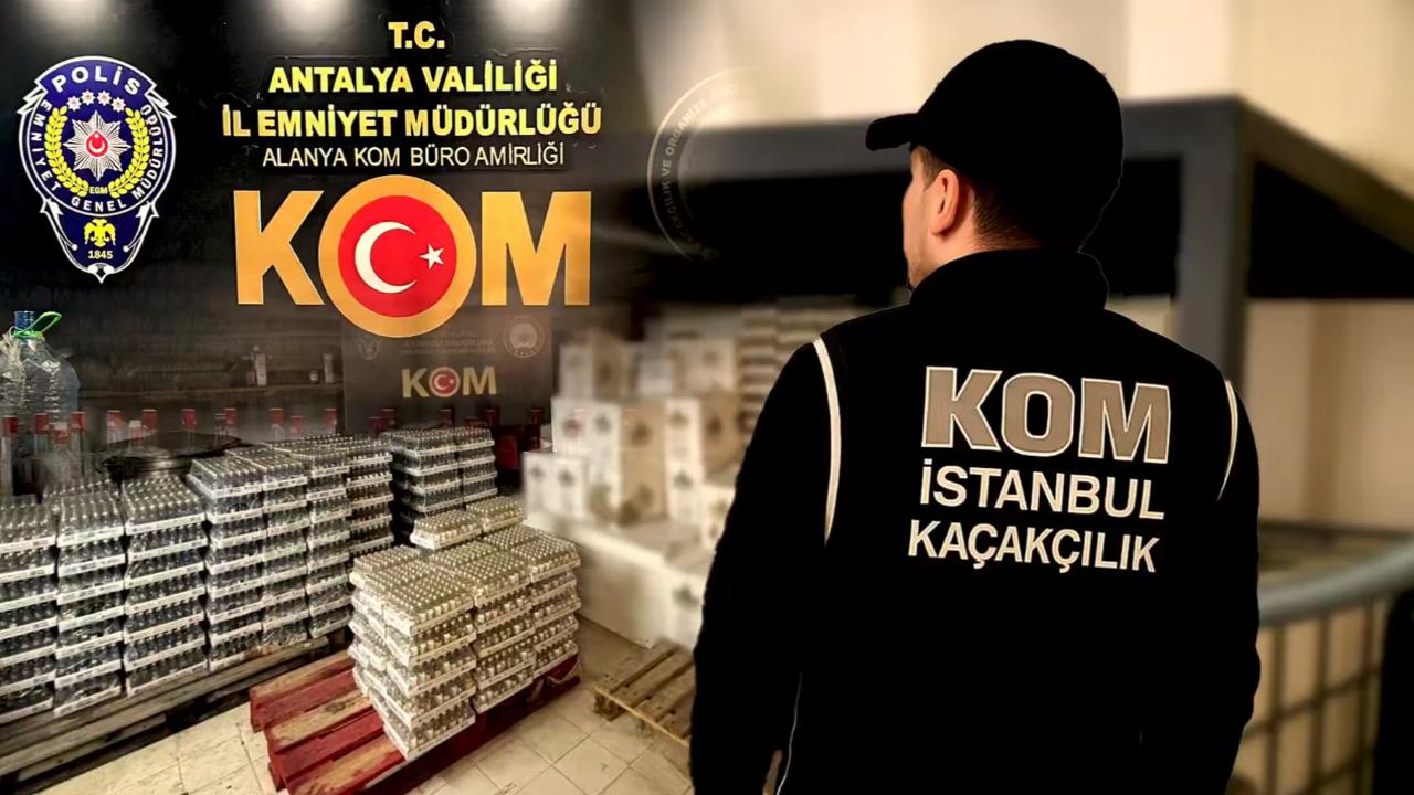 Karaman’da Kaçak İçki Operasyonu