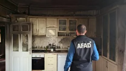 Karaman'da Konutta Yangın Çıktı, AFAD Teknik Ekibi İnceleme Yaptı