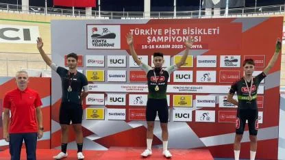 Konya Veledromu’nda Torku rüzgârı esti, madalyalar peş peşe geldi!