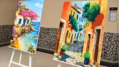 “Mustafa Diğler ve Öğrencileri Resim Sergisi” Sanatseverlerle Buluştu