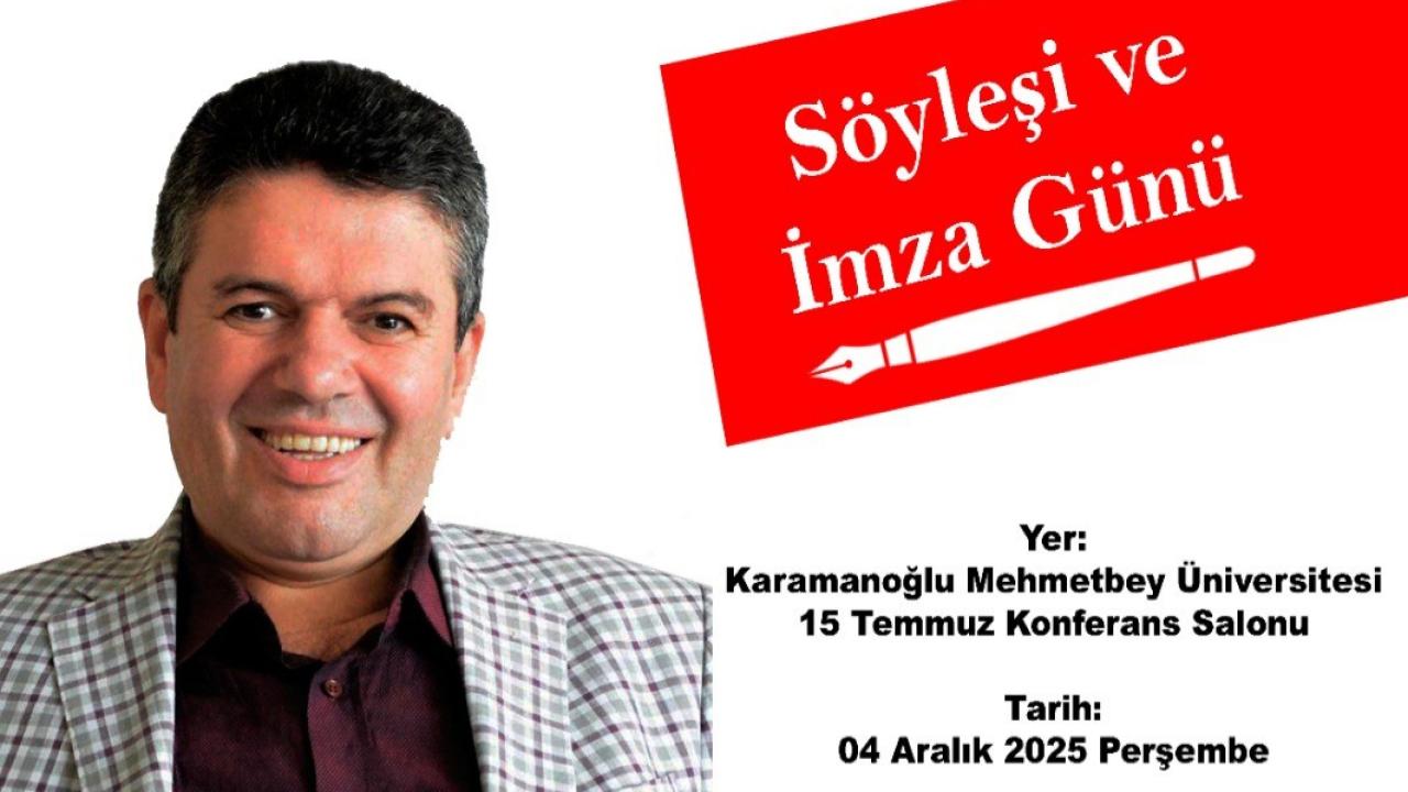 Ünlü Yazar ve Eğitimci Alişan Kapaklıkaya Karaman’a geliyor