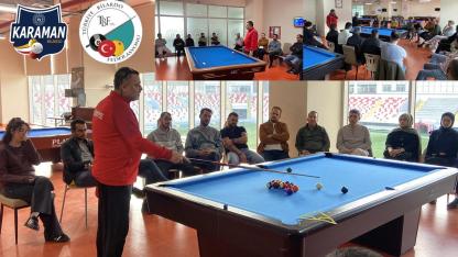 Karaman Bilardo Hakem Kursu Tamamlandı