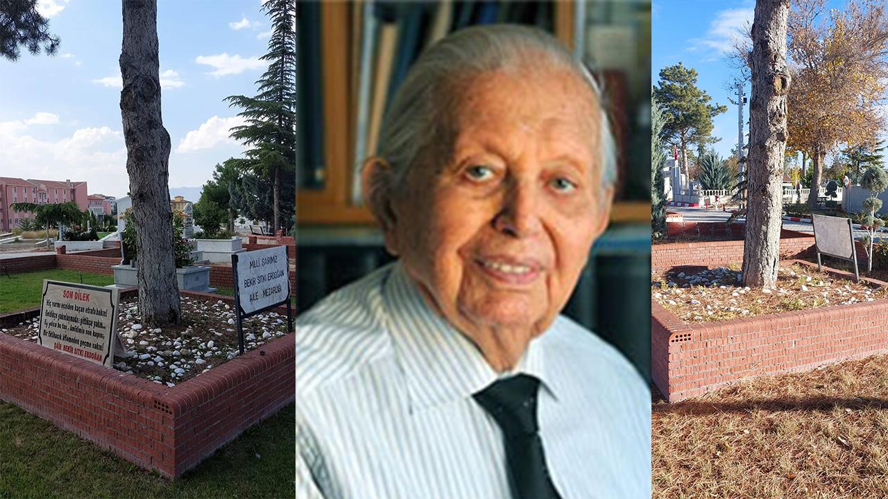 Karaman&#039;da bu da oldu. Şair Bekir Sıtkı Erdoğan’ın Mezarı Yanındaki Şiir Bloğu Çalındı