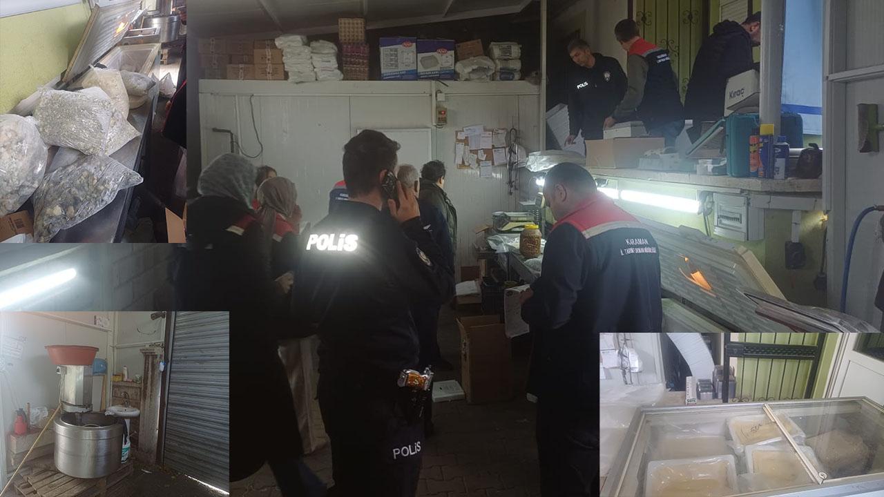Karaman’da 2 Bin 434 Kg. Uygunsuz Peynir Ele Geçirildi