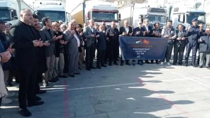 Karaman'dan Gazze'ye 6 Tır Gıda Malzemesi Gönderildi