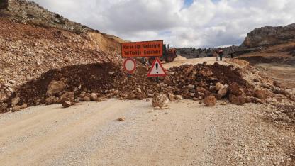 Yunt Yolu Trafiğe Kapatıldı