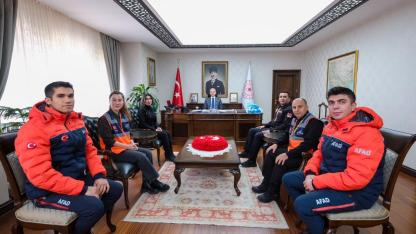 AFAD 16 Yaşında! Vali Çiçekli, Yetkilileri Makamında Ağırladı