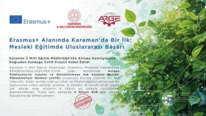 Erasmus+ Alanında Karaman’da Bir İlk: Mesleki Eğitimde Uluslararası Başarı