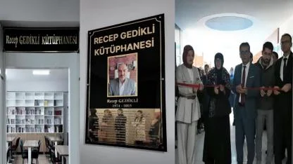 Recep Gedikli'nin Adı Okul Kütüphanesine Verilerek Yaşatıldı