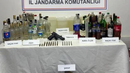 Yılbaşı öncesinde Jandarma'dan Kaçak Alkol Operasyonu