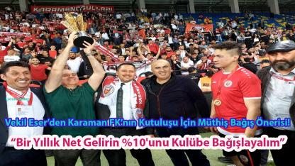 “Bir Yıllık Net Gelirin %10'unu Kulübe Bağışlayalım”