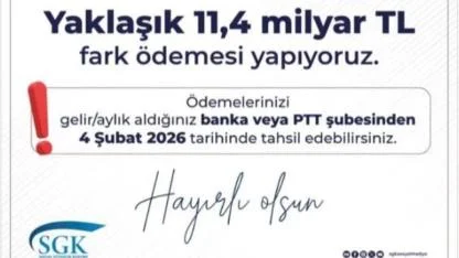 Emekli Maaşı Zam Farkları Çarşamba Günü Yatacak