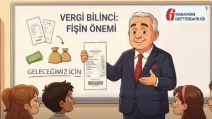 Karaman Defterdarı Karpınar Çizgi Karakter Oldu, Öğrencilere Vergi Bilinci Aşılandı