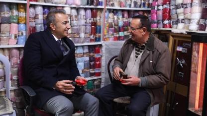 Karaman Valisi Çiçek, Esnafları Ziyaret Etti