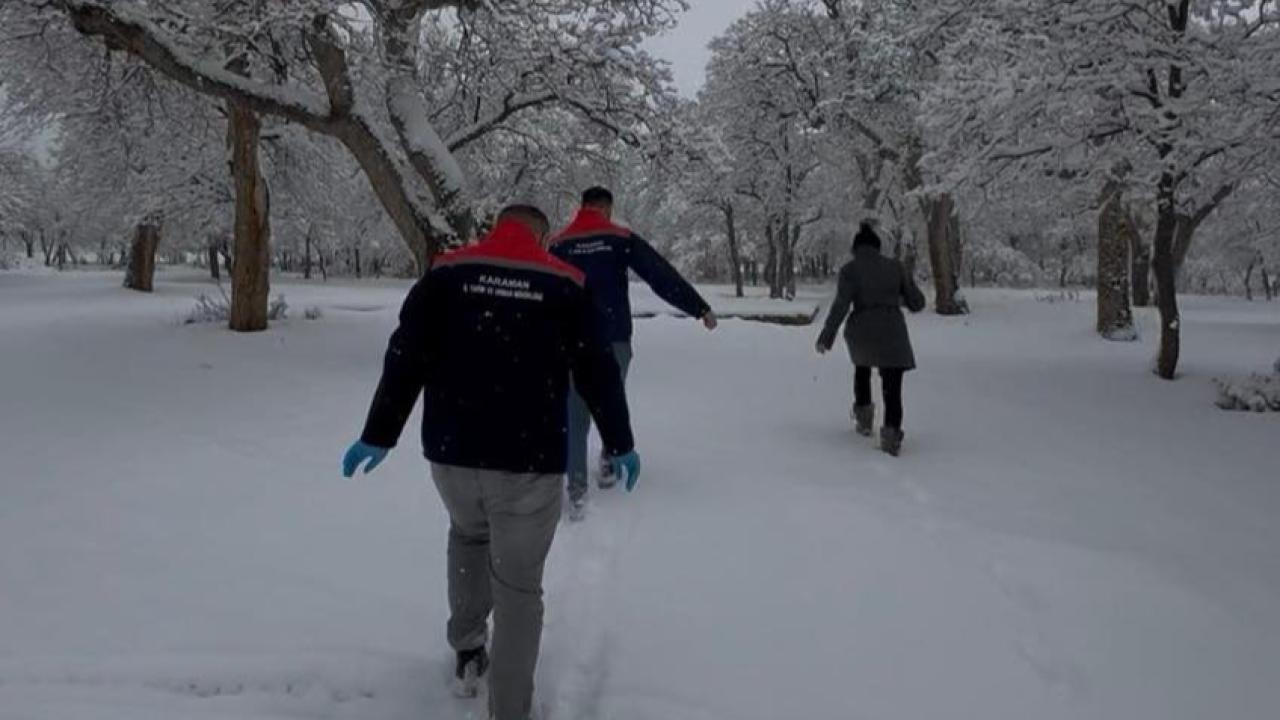 Karaman’da Yaban Hayvanları ve Kuşlar İçin Doğaya Yem Bırakıldı